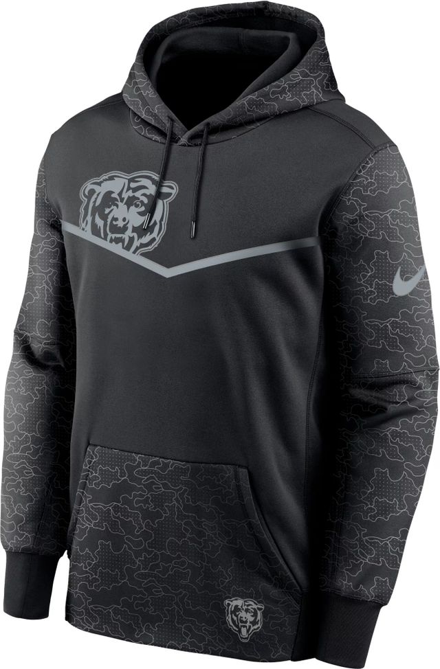 Dick's Sporting Goods Nike Men's Chicago Bears Reflective Black Therma-FIT  Hoodie