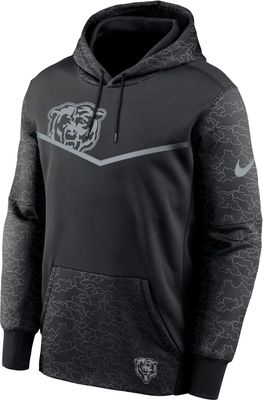 Dick's Sporting Goods Nike Men's Chicago Bears Reflective Black Therma-FIT  Hoodie