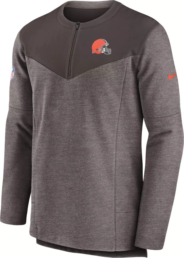 Cleveland Browns Nike Sideline Coaches Short Sleeve Quarter-Zip