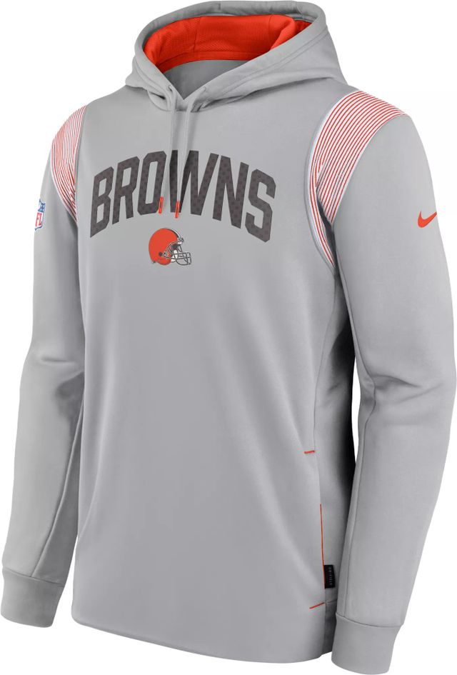 Dick's Sporting Goods Nike Men's Cleveland Browns Sideline Therma-FIT Grey  Pullover Hoodie