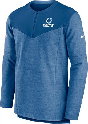 Nike Men's Indianapolis Colts Sideline Lockup Half-Zip Blue Jacket