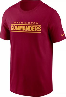 Nike Men's Washington Commanders Wordmark Red T-Shirt