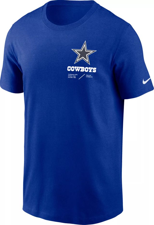 Lids Dallas Cowboys Nike Sideline Team Velocity Performance Long Sleeve T- Shirt - Navy