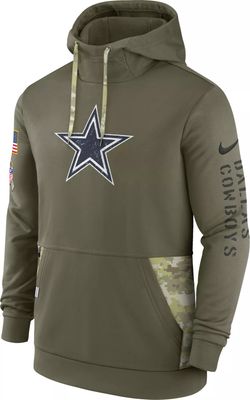 Dallas Cowboys Nike Side Line Therma Hoodie - Youth