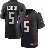 Nike Men's Atlanta Falcons Drake London #5 Black Game Jersey