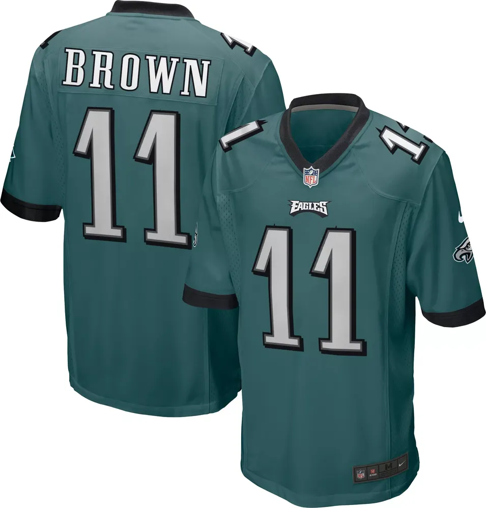 Nike Men's Philadelphia Eagles A.J. Brown #11 Green Game Jersey