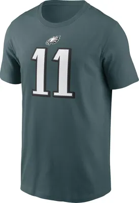 Nike Men's Philadelphia Eagles A.J. Brown #11 Logo Green T-Shirt