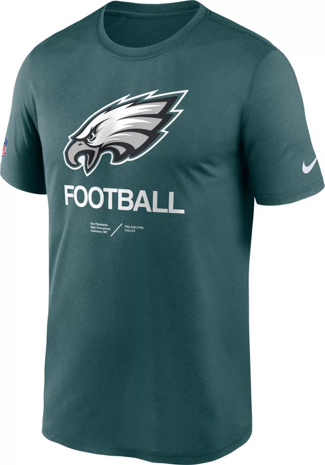 Nike / Men's Philadelphia Eagles Sideline Legend Velocity White T-Shirt