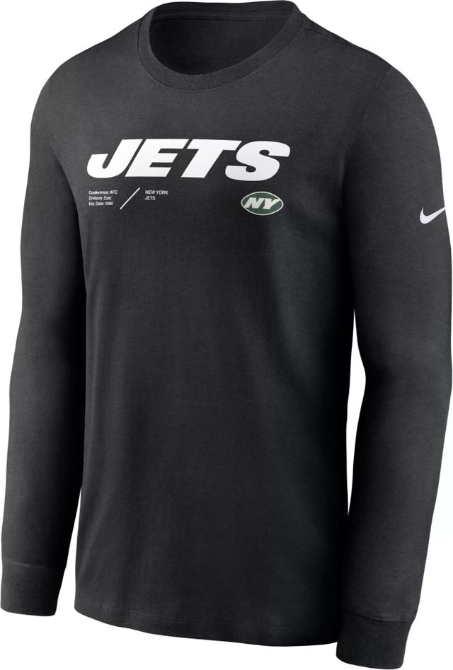 NEW! Nike NY Jets Long Sleeve DriFit Shirt Sideline Apparel (SIZE XL)  907218-060