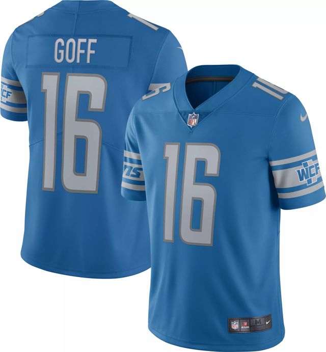 Nike Men's Detroit Lions Jared Goff #16 Blue Game Jersey