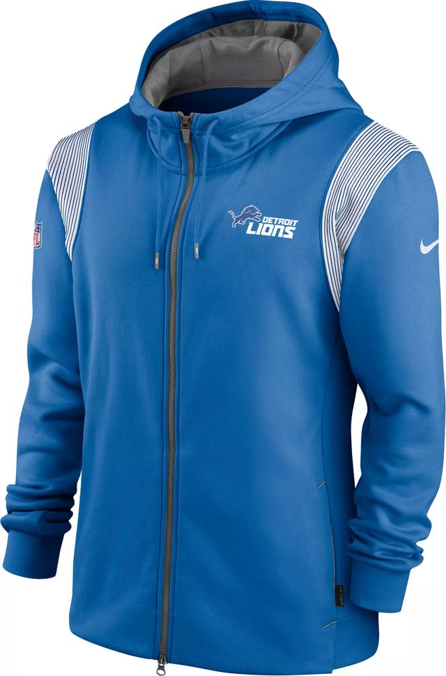 Detroit Lions Nike Historic Dry Pullover Hoodie - Blue 2X-Large