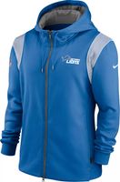 Nike / Men's Detroit Lions Sideline Therma-FIT Blue Pullover Hoodie