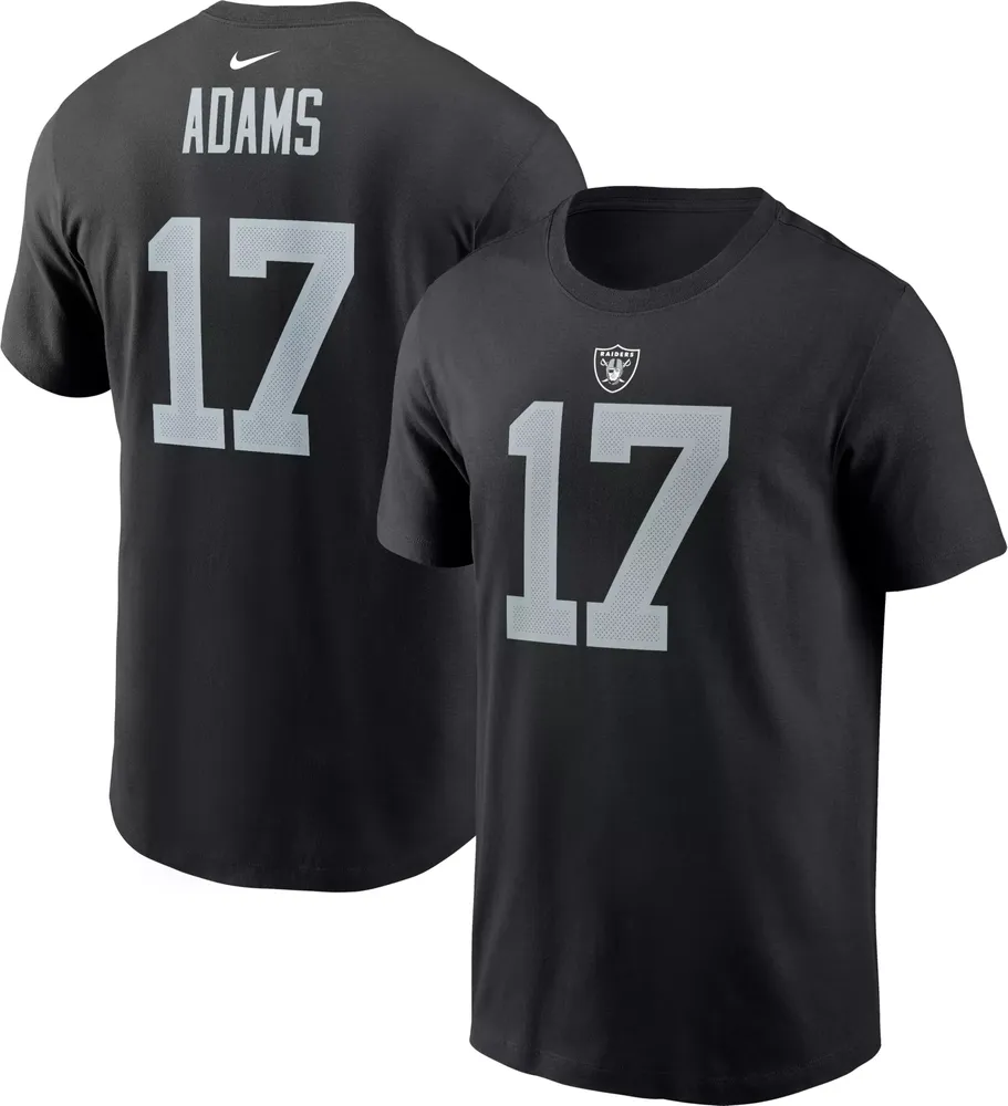 Nike Men's Las Vegas Raiders Davante Adams #17 Logo Black T-Shirt