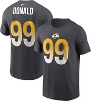 Nike Men's Los Angeles Rams Aaron Donald #99 Anthracite T-Shirt