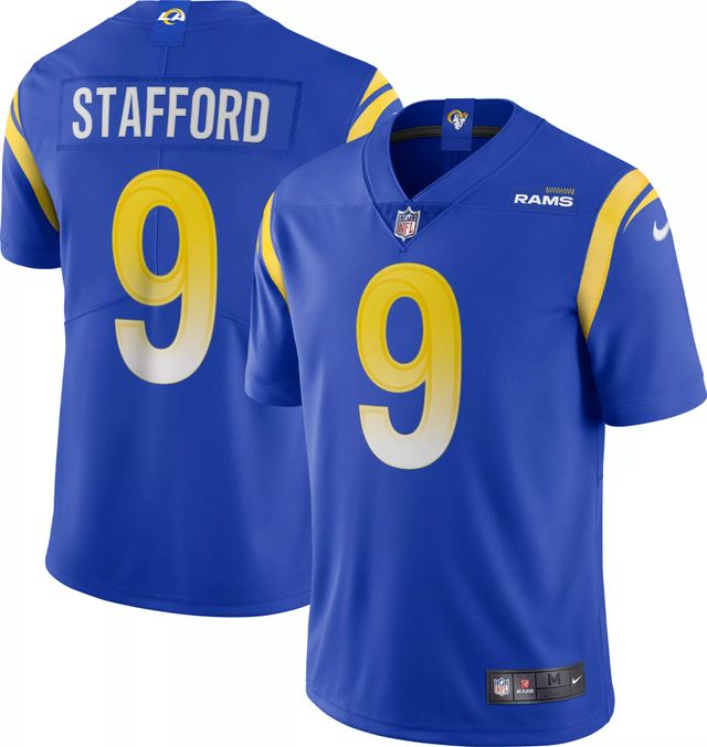 Men's Nike Matthew Stafford Royal Los Angeles Rams Name & Number T-Shirt