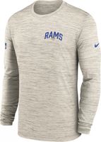 Nike / Men's Los Angeles Rams Dri-FIT Royal Long Sleeve Raglan