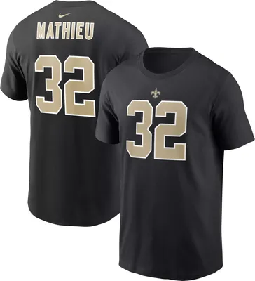 Nike Men's New Orleans Saints Tyrann Mathieu #32 Black T-Shirt