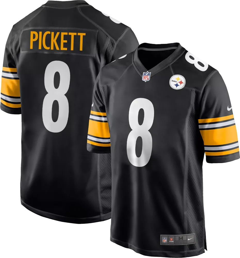 Nike Men's Pittsburgh Steelers Kenny Pickett #8 Black Game Jersey