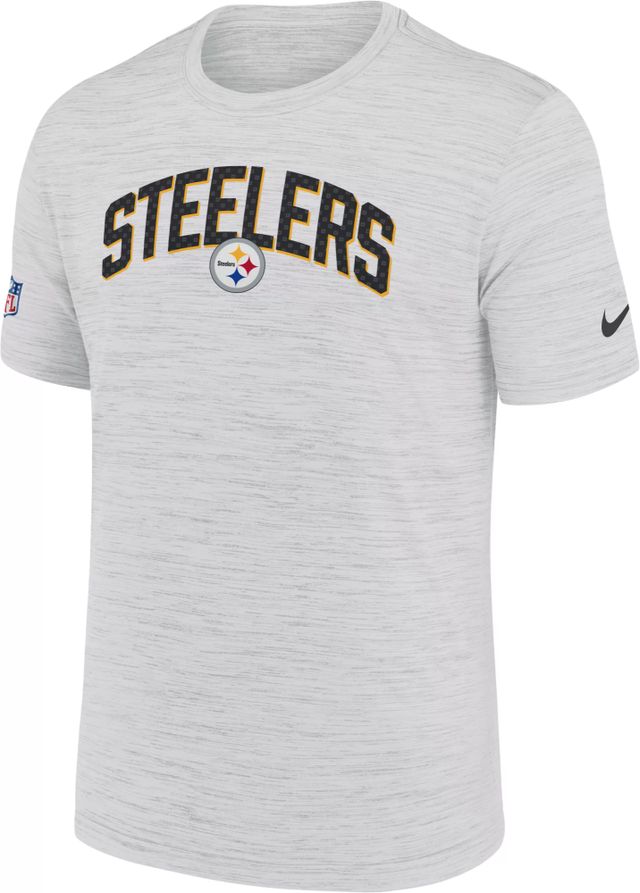 Nike Men's Pittsburgh Steelers Sideline Velocity Grey T-Shirt