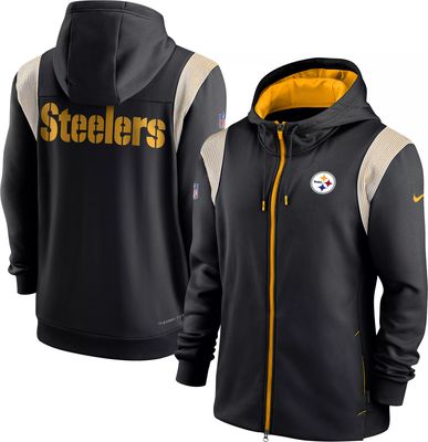 Pittsburgh Steelers Nike Sideline Showout Short Sleeve Hoodie Jacket Medium