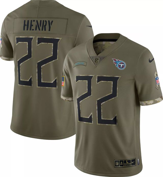 Men's Tennessee Titans Derrick Henry Nike Camo Salute to Service Limited  Jersey