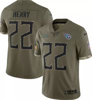 Men's Nike Derrick Henry White Tennessee Titans Name & Number T-Shirt