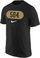 Nike Men's New Orleans 504 Area Code Black T-Shirt