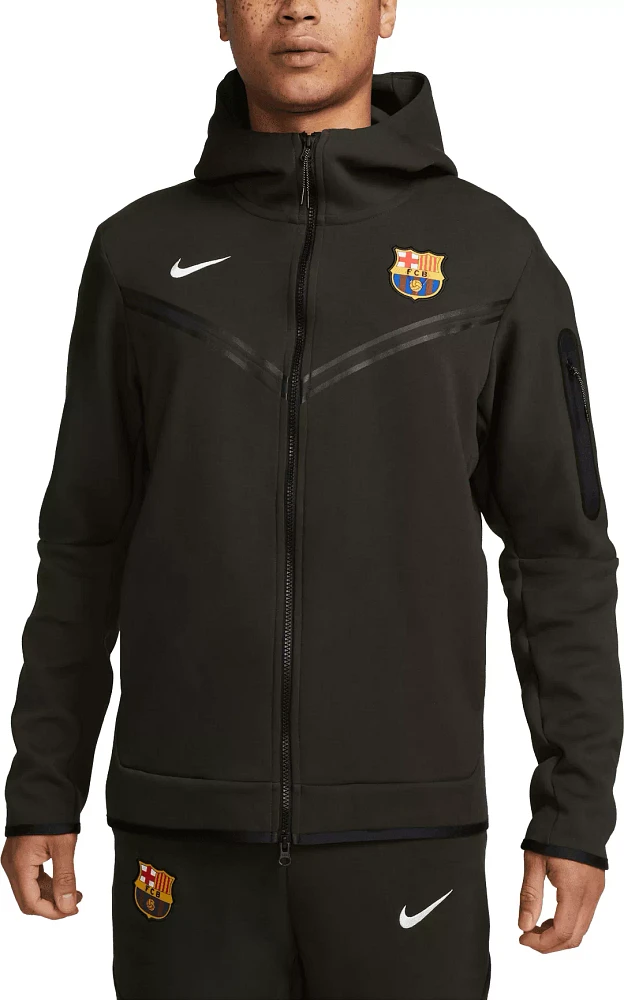 Nike FC Barcelona 2023 Tech Fleece Maroon Pullover Hoodie