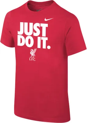 Nike Youth Liverpool FC '22 Just Do It Red T-Shirt