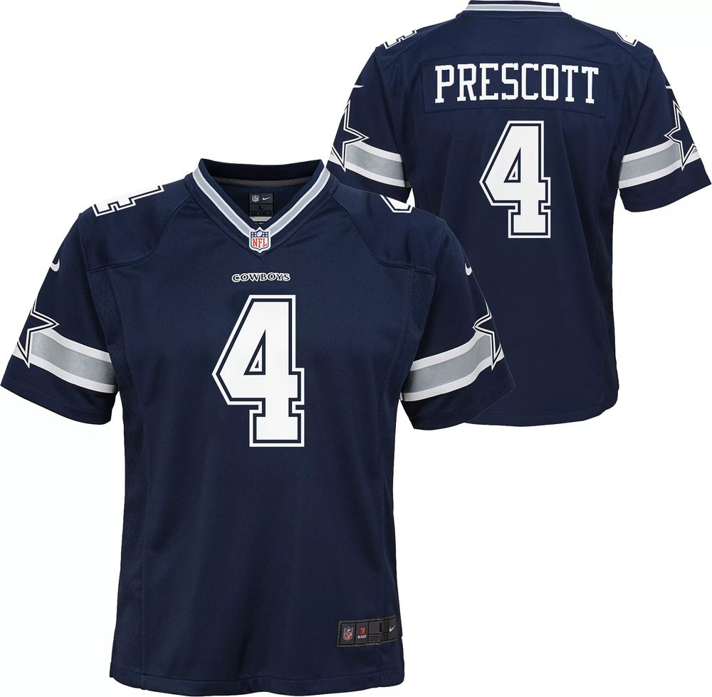 Dick's Sporting Goods Nike Toddler Dallas Cowboys Dak Prescott #4 Navy Game  Jersey