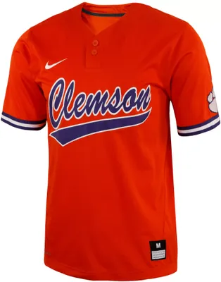 Nike Clemson Tigers Orange Two Button Replica Softball Jersey
