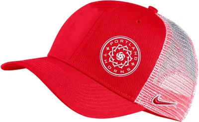 Nike Portland Thorns 2023 Logo Red Snapback Adjustable Trucker Hat