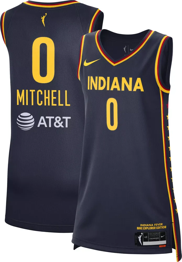 Nike Women's Indiana Fever Kelsey Mitchell #0 Explorer Swingman Jersey