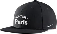 Nike Jordan Paris Saint-Germain Wordmark Black Snapback Hat