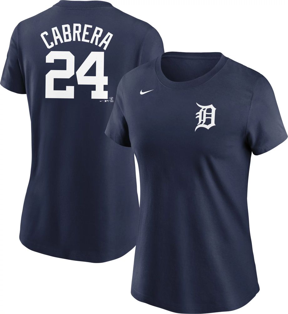 Dick's Sporting Goods Nike Men's Detroit Tigers Miguel Cabrera #24 Navy T- Shirt
