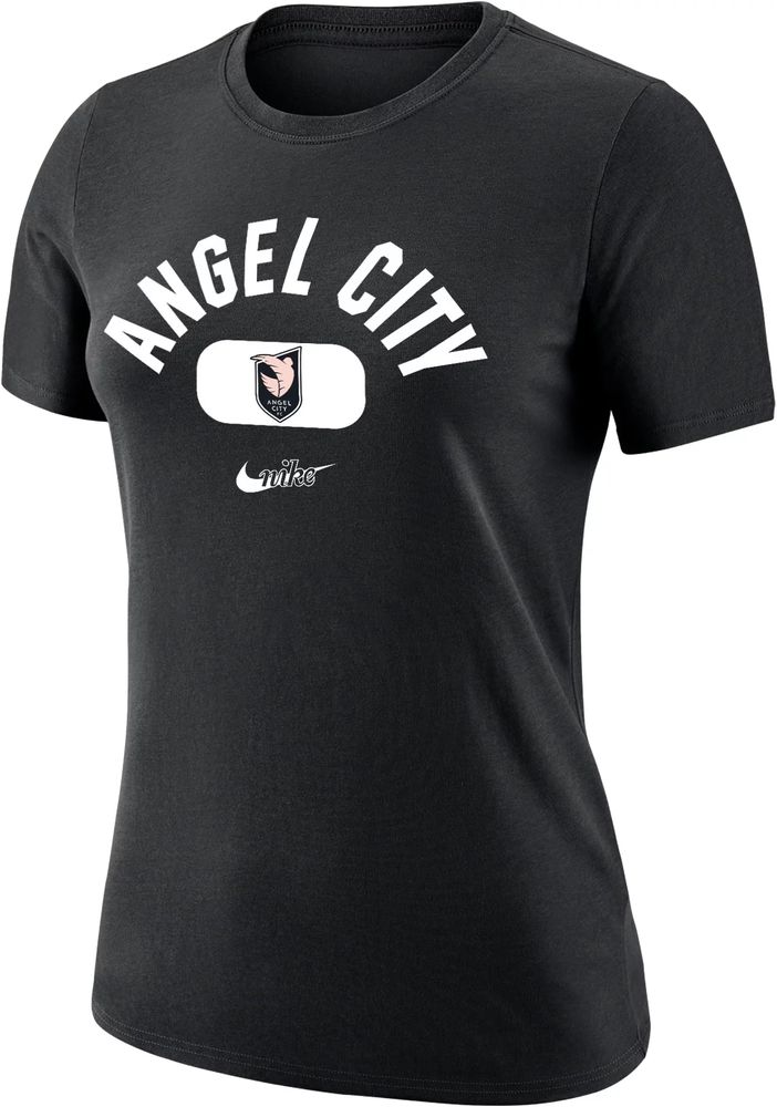 Nike Women's Red Los Angeles Angels City Connect Wordmark T-shirt