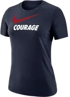 Nike Women's North Carolina Courage Swoosh Dri-FIT Navy T-Shirt