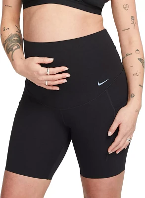 Nike Women's Zenvy Maternity Gentle-Support High-Waisted 8" Biker Shorts