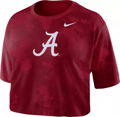 Nike Women's Alabama Crimson Tide Crimson Cotton Cropped T-Shirt