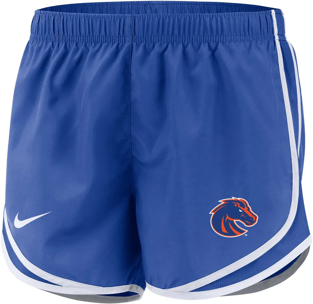 Nike Women's Boise State Broncos Blue Dri-FIT Tempo Shorts