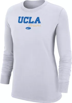 Nike Women's UCLA Bruins White Crew Long Sleeve T-Shirt