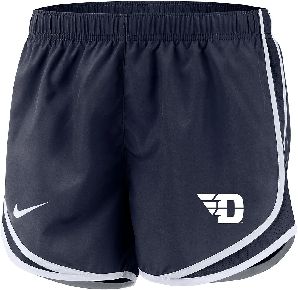 Nike Women's Dayton Flyers Blue Dri-FIT Tempo Shorts