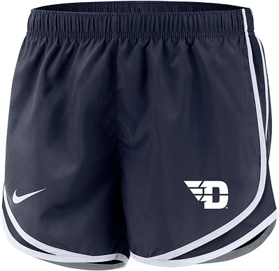 Nike Women's Dayton Flyers Blue Dri-FIT Tempo Shorts