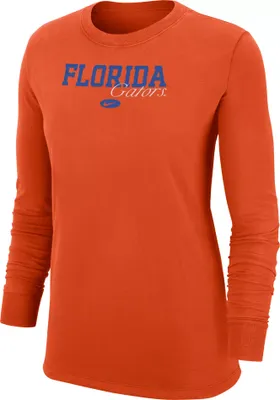 Nike Women's Florida Gators Orange Crew Long Sleeve T-Shirt