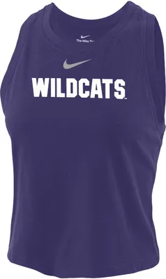 Nike Women's Kansas State Wildcats Purple Dri-FIT Cotton Crop Tank Top