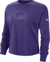 Nike Women's LSU Tigers Purple Boxy Dust Long Sleeve T-Shirt