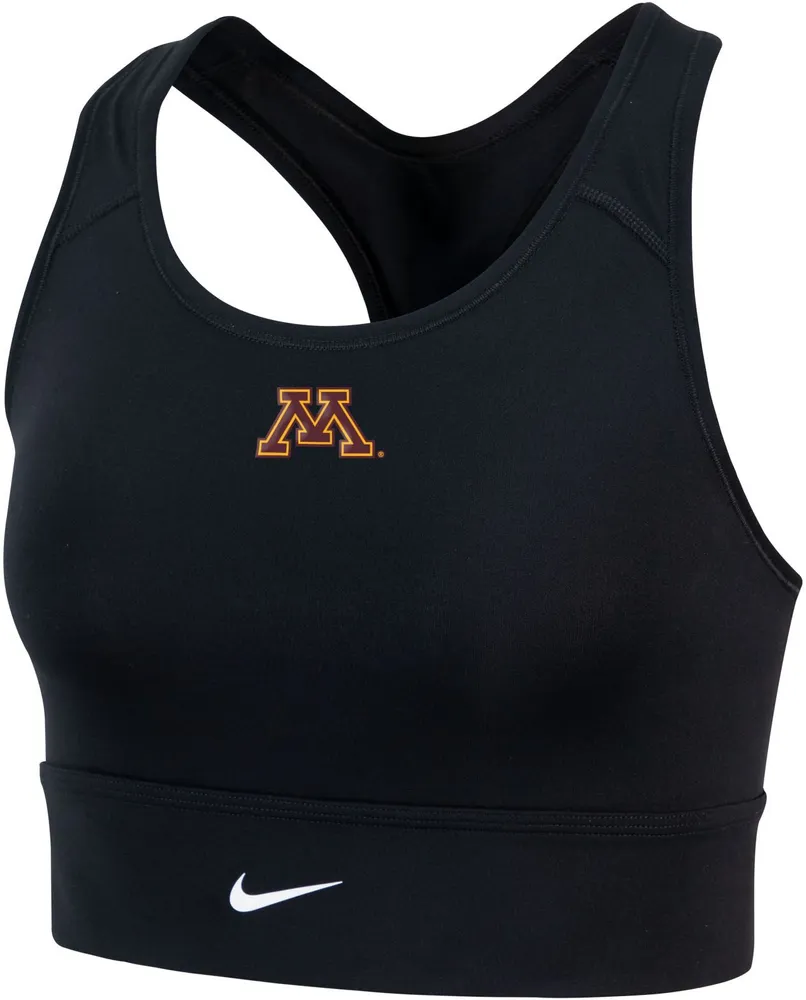 Nike Women's Minnesota Golden Gophers Black Dri-FIT Longline Sports Bra