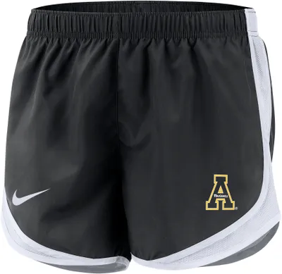 Nike Women's Appalachian State Mountaineers Black Dri-FIT Tempo Shorts