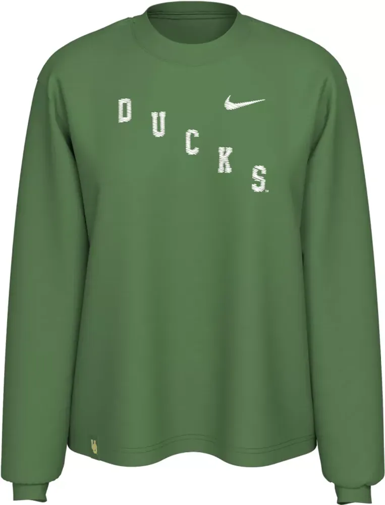 Nike Women's Oregon Ducks Green Varsity Boxy Long Sleeve T-Shirt