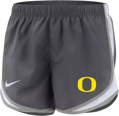 Nike Women's Oregon Ducks Grey Dri-FIT Tempo Shorts